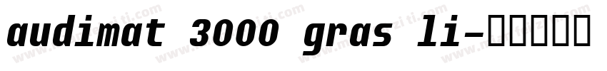audimat 3000 gras li字体转换